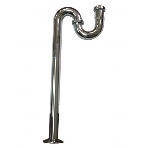 Plumbing Tubular S Trap Brass Tube 1-1/2 x 1-1/2  Inch 17ga  Chrome